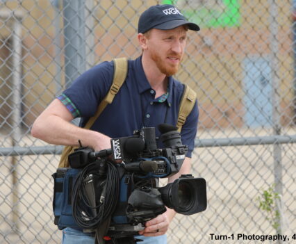 Covering Nascar for WGN-TV 2026